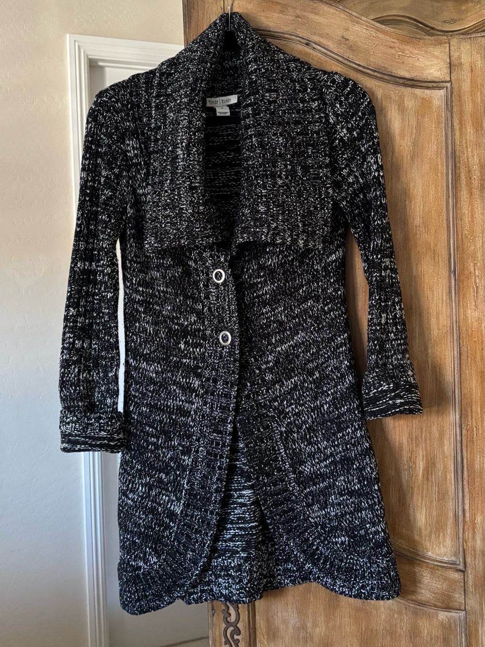 White House/ Black Market & Marled Shawl Collar Cardigan in Tunic Length